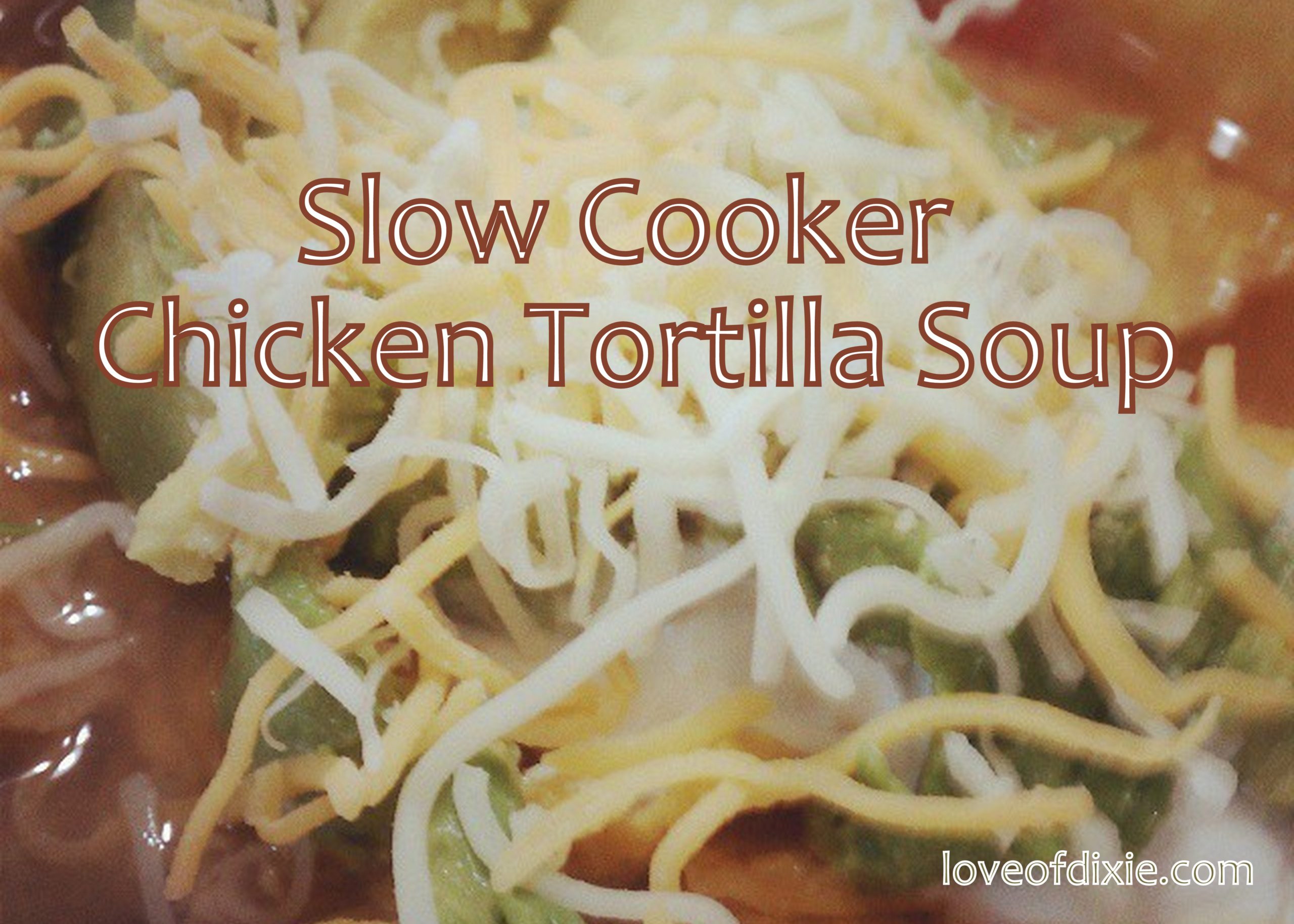 slow cooker chicken tortilla soup