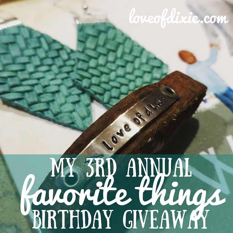 3rd annual birthday giveaway loveofdixie
