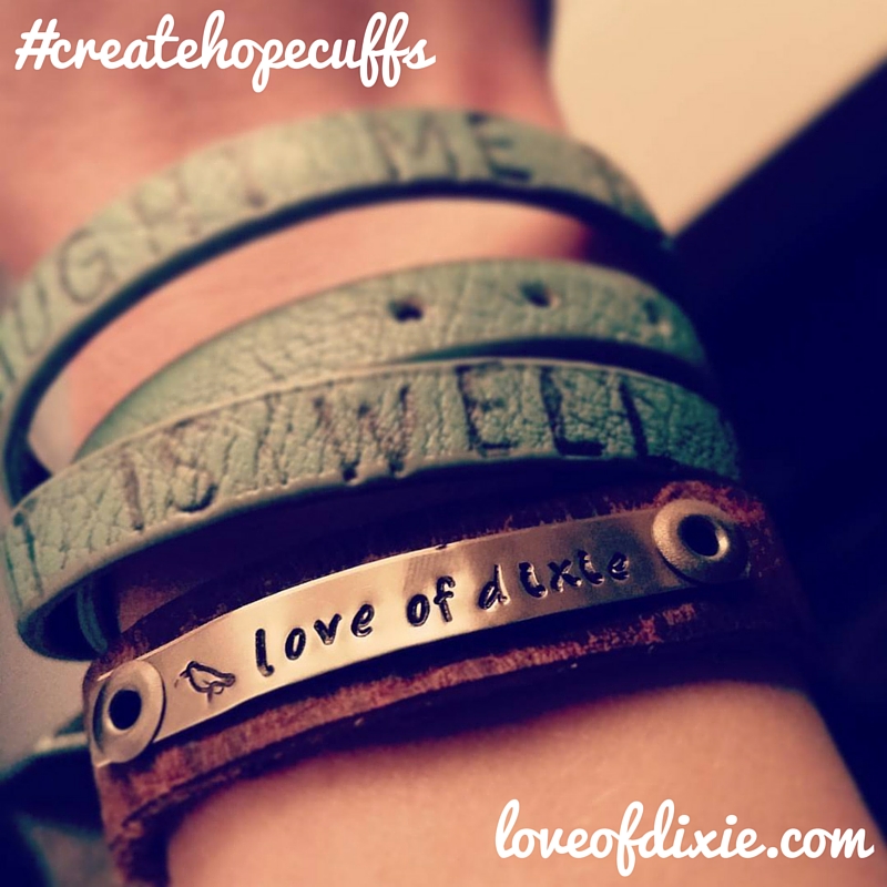 Create Hope Cuffs bison leather loveofdixie giveaway