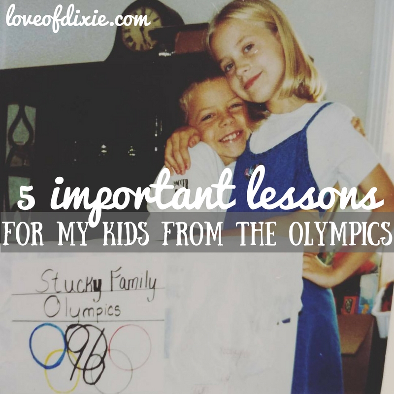 lessons for my kids from the olympics